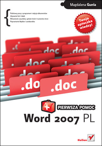 Okładka książki Word 2007 PL. Pierwsza pomoc