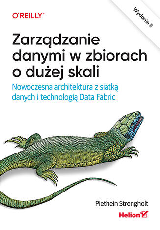 Okładka:Zarządzanie danymi w zbiorach o dużej skali. Nowoczesna architektura z siatką danych i technologią Data Fabric. Wydanie II 