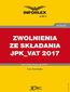 ZWOLNIENIA ZE SKŁADANIA JPK_VAT 2017