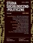 Studia Socjologiczno-Polityczne 2014/1 (1) Studia Socjologiczno-Polityczne 2014/1 (1)