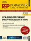Leasing w firmie - zasady rozliczania w 2019 r