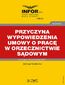 Przyczyna wypowiedzenia umowy o pracę w orzecznictwie sądowym