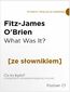 What Was It z podręcznym słownikiem angielsko-polskim. Poziom C1