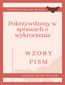 Pokrzywdzony w sprawach o wykroczenia - Wzory Pism