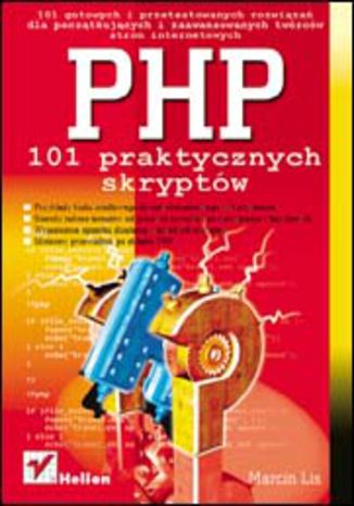 PHP. 101 praktycznych skryptów Marcin Lis - okladka książki