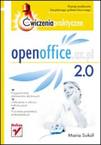 OpenOffice.ux.pl 2.0. Ćwiczenia praktyczne Maria Sokół - okladka książki