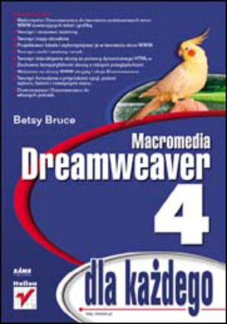 Dreamweaver 4 dla każdego Betsy Bruce - okladka książki