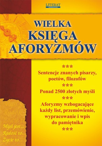 Wielka księga aforyzmów Praca zbiorowa - okladka książki