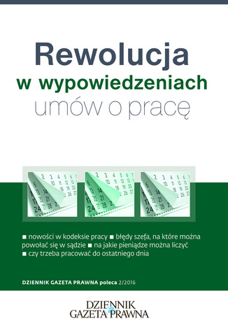 Rewolucja w wypowiedzeniach umów o pracę Ewa Drzewiecka - okladka książki
