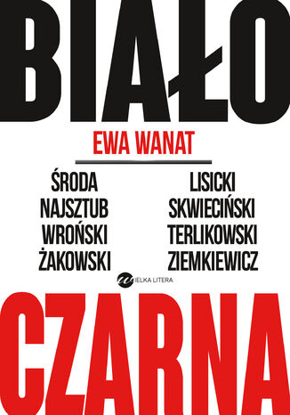 Biało-czarna Ewa Wanat - okladka książki