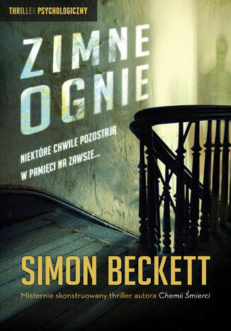 Zimne ognie Simon Beckett - okladka książki