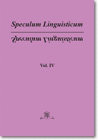 Speculum Linguisticum Vol. 4 Jan Wawrzyńczyk - okladka książki