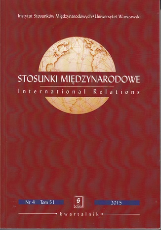 Stosunki Międzynarodowe nr 4(51)/2015 Edward Haliżak - okladka książki