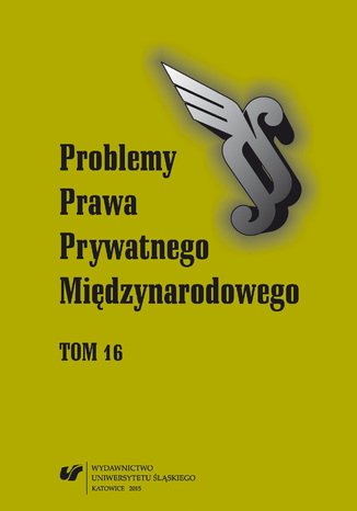 "Problemy Prawa Prywatnego Międzynarodowego" 2015. T. 16 red. Maksymilian Pazdan - okladka książki