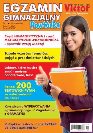 Victor Gimnazjalista nr 1 (11 lutego 2016) Wydanie specjalne Praca zbiorowa - okladka książki