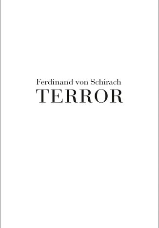 Terror Ferdinand von Schirach - okladka książki