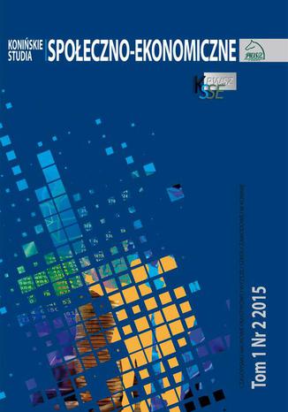 Konińskie Studia Społeczno-Ekonomiczne Tom 1 Nr 2 2015 Jakub Bartoszewski - okladka książki