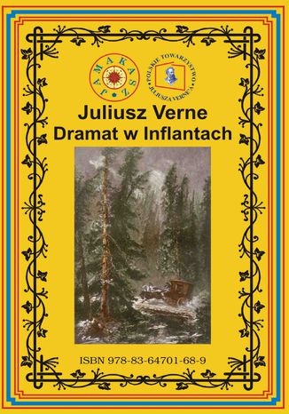 Dramat w Inflantach Juliusz Verne - okladka książki