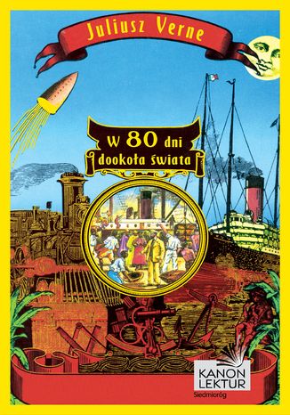 W 80 dni dookoła świata Juliusz Verne - okladka książki