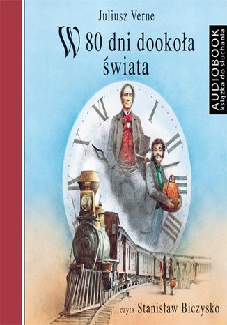 W 80 dni dookoła świata Juliusz Verne - okladka książki