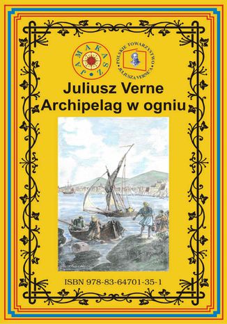 Archipelag w ogniu Juliusz Verne - okladka książki