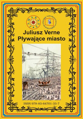 Pływające miasto Juliusz Verne - okladka książki