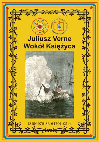 Wokół Księżyca Juliusz Verne - okladka książki