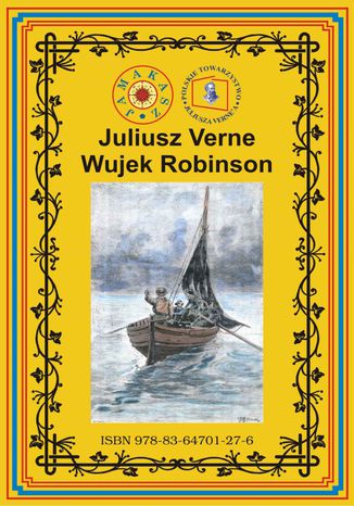 Wujek Robinson Juliusz Verne - okladka książki
