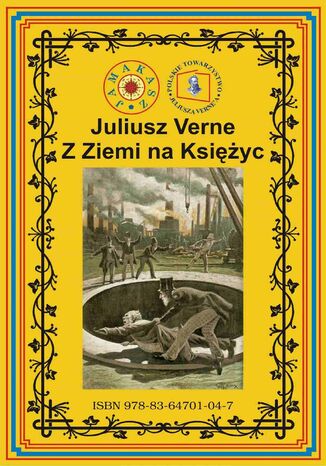 Z Ziemi na Księżyc Juliusz Verne - okladka książki