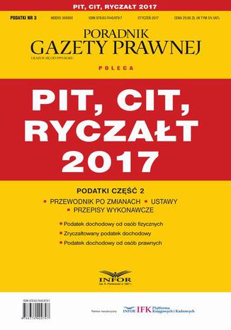 Podatki cz.2 PIT, CIT, RYCZAŁT 2017 Praca zbiorowa - okladka książki