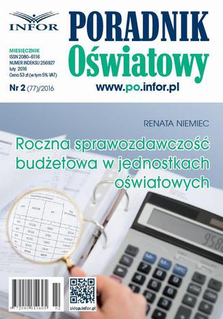 Roczna sprawozdawczość budżetowa w jednostkach oświatowych Renata Niemiec - okladka książki