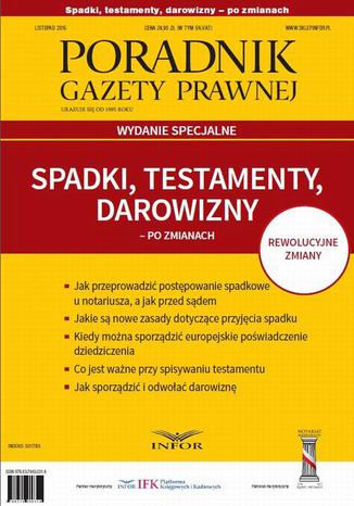 Spadki, testamenty, darowizny po zmianach Praca zbiorowa - okladka książki