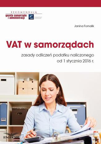 VAT w samorządach Janina Fornalik - okladka książki