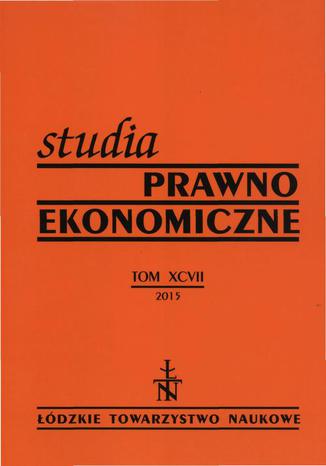 Studia Prawno-Ekonomiczne t. 97 Praca zbiorowa - okladka książki