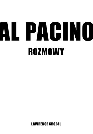 Al Pacino. O sobie samym Lawrence Grobel - okladka książki