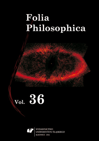 Folia Philosophica. Vol. 36 red. Dariusz Kubok - okladka książki