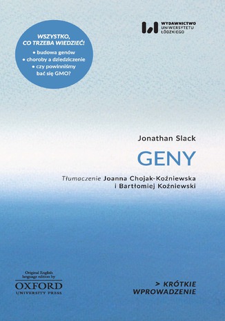 Geny. Krótkie Wprowadzenie 6 Jonathan Slack - okladka książki