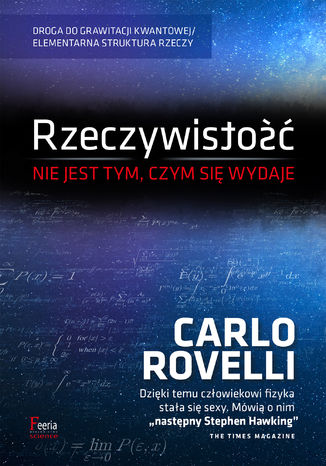 Rzeczywistość nie jest tym, czym się wydaje Carlo Rovelli - okladka książki