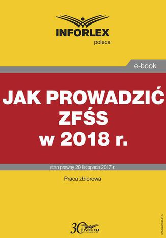 Jak prowadzić ZFŚS Krzysztof Janczukowicz - okladka książki