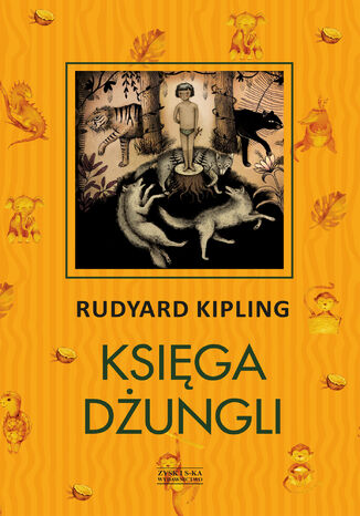 Księga Dżungli Rudyard Kipling - okladka książki