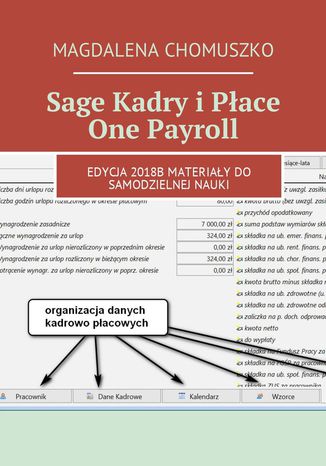 Sage Kadry i Płace One Payroll Magdalena Chomuszko - okladka książki