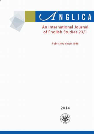 Anglica. An International Journal of English Studies 2014 23/1 Andrzej Weseliński - okladka książki