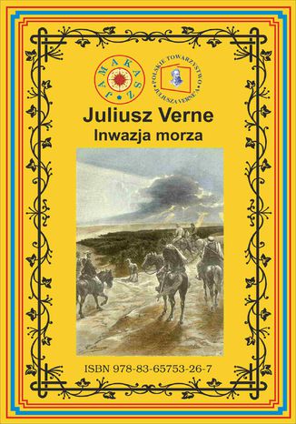 Inwazja morza Juliusz Verne - okladka książki