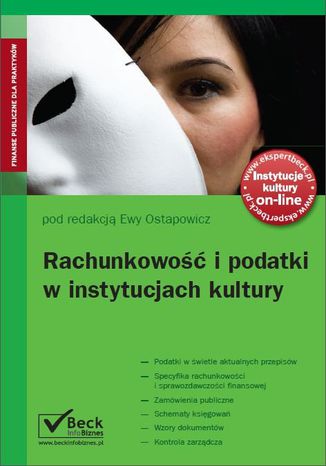 Rachunkowość i podatki w instytucjach kultury Ewa Ostapowicz - okladka książki