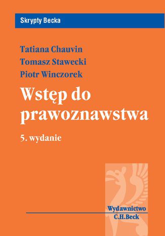 Wstęp do prawoznawstwa Tomasz Stawecki, Piotr Winczorek - okladka książki