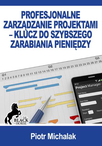 Profesjonalne zarządzanie projektami - klucz do szybszego zarabiania pieniędzy Piotr Michalak - okladka książki