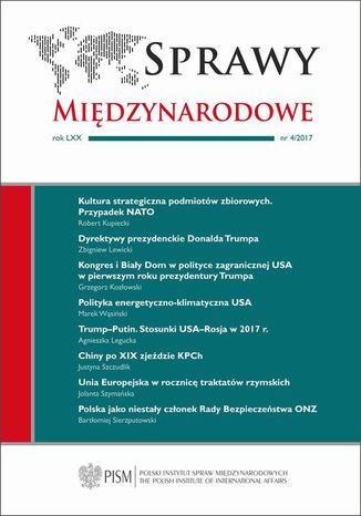 Sprawy Międzynarodowe 4/2017 Agnieszka Legucka - okladka książki