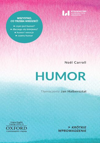 Humor. Krótkie Wprowadzenie 12 Noël Carroll - okladka książki