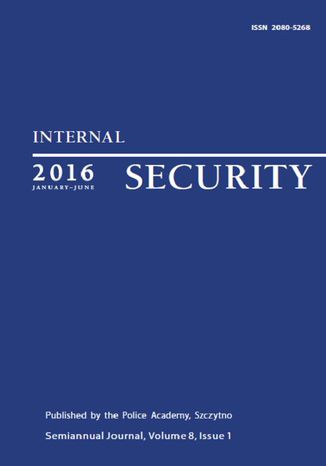 Internal Security (January-June) Vol. 8/1/2016 Praca zbiorowa - okladka książki