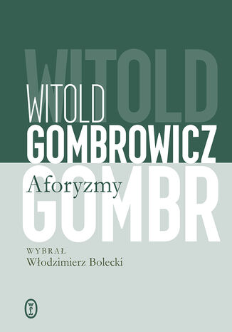 Aforyzmy Witold Gombrowicz - okladka książki